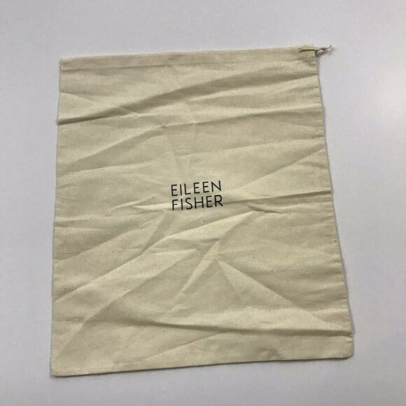Eileen Fisher Beige Drawstring Bag 100% Organic Co - Picture 1 of 2